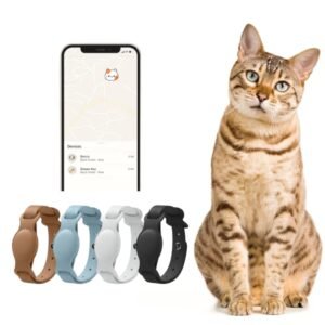 Collier GPS pour chat Tag – Accessoire IRL élégant et pratique pour le suivi du bien-être de votre animal