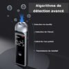 Ethylotest portable de précision sans contact, détecteur d’alcoolémie efficace pour test d’alcool dans l’air expiré, testeur de conduite sécurisé
