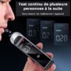 Ethylotest portable de précision sans contact, détecteur d’alcoolémie efficace pour test d’alcool dans l’air expiré, testeur de conduite sécurisé