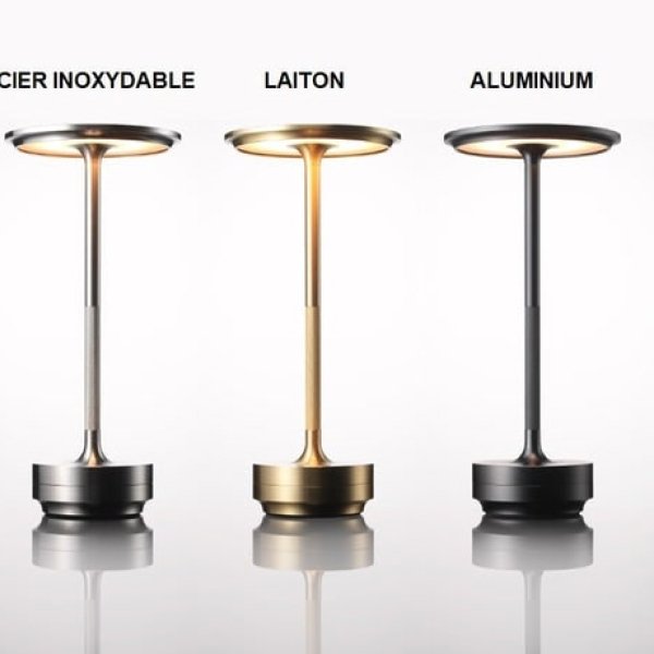 Lampe de Table LED Sans Fil Rechargeable – Lampe de Chevet Dorée Tactile pour Bureau, Salon, ou Chambre à Couche