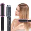 Brosse Lissante Chauffante Professionnelle pour Cheveux Crépus, Coiffage et Lissage Rapide, Technologie Avancée pour Résultats Durables