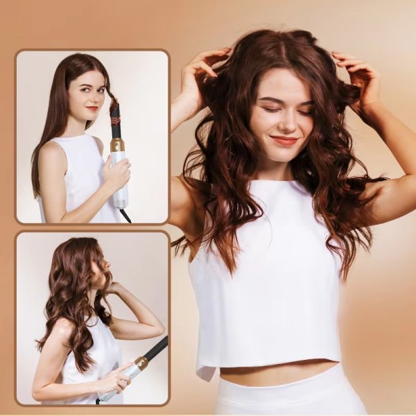 Sèche-cheveux 5 en 1 avec air styler magic twist – Appareil cheveux multifonction pour brushing, lissage et boucles parfaites