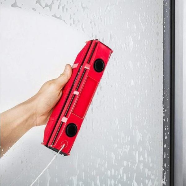 Appareil Laveur de Vitrage – Nettoyer Vitres Extérieures Avec Nettoie Vitre Aimanté et Sécurisé