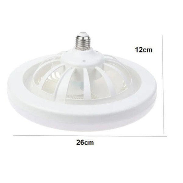 Ventilateur de Plafond avec Lampe Intégrée et Douille E27 – Luminaire Polyvalent pour Intérieur Silencieux