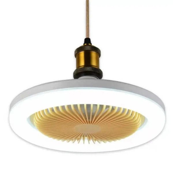 Ventilateur de Plafond avec Lampe Intégrée et Douille E27 – Luminaire Polyvalent pour Intérieur Silencieux