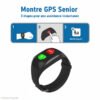 Montre GPS senior avec bouton SOS, alarme personne âgée et bracelet connecté type Alzheimer