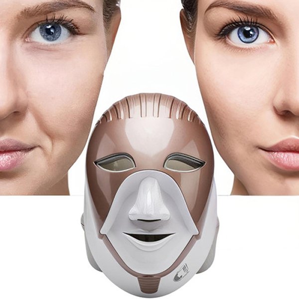 Masque visage électrique LED avec lumière rouge, soin lumineux visage anti-âge efficace