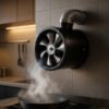 Ventilateur d’extraction d’air puissant et silencieux pour cuisine ou cheminée avec ventilation 40W