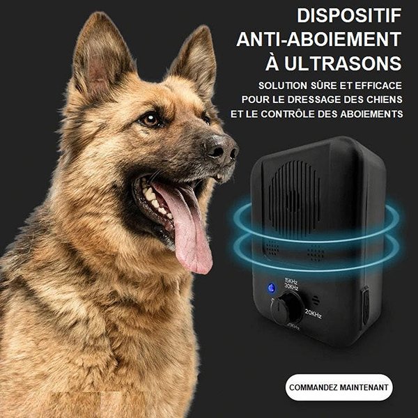 Appareil ultrason anti aboiement pour chien efficace contre les nuisances du chien du voisin