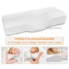 Oreiller ergonomique pour cervicales à mémoire de forme pour soulager les douleurs cervicales