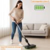 Balai électrique sans fil rechargeable avec moteur intégré pour carrelage et sols durs