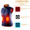 Gilet chauffant femme avec batterie – Veste thermique rechargeable pour temps froid