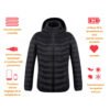Veste chauffante électrique en polaire – Manteau thermique rechargeable pour hommes et femmes