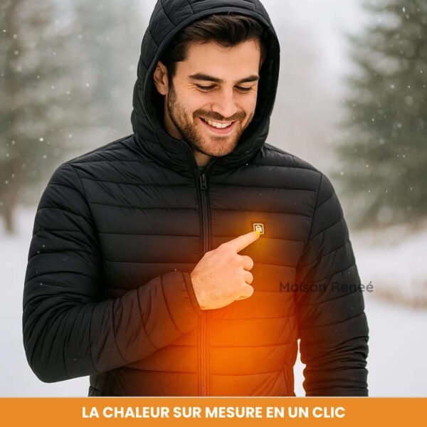 Veste chauffante électrique en polaire – Manteau thermique rechargeable pour hommes et femmes