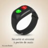 Montre GPS senior avec bouton SOS, alarme personne âgée et bracelet connecté type Alzheimer