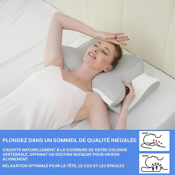Frame-35-7.jpg Oreiller orthopédique ergonomique à mémoire de forme pour cervicales avec soutien optimal
