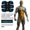 Électrostimulateur musculaire abdominal et fessier, ceinture abdo et appareil musculation bras