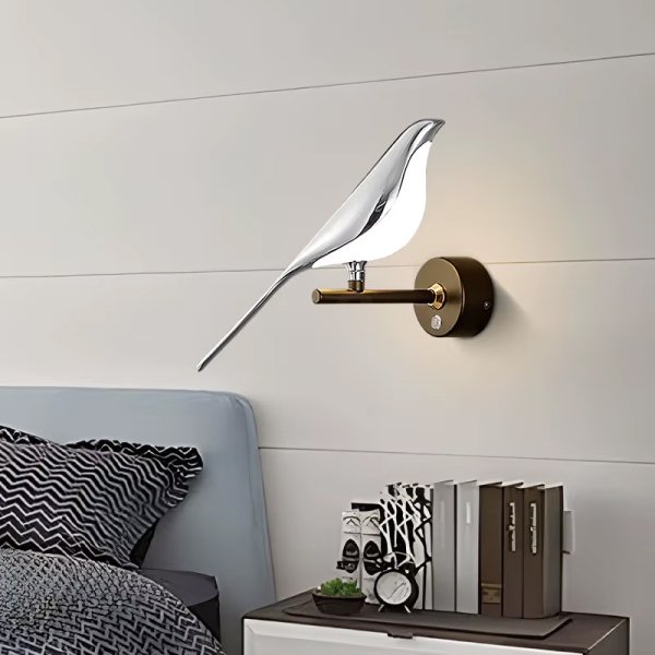 Applique Murale en Forme d’Oiseau – Luminaire Élégant pour Salon et Escalier Intérieur