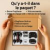 Drone pour enfants – jouet pour garçons à partir de 6 ans, véhicule multifonctionnel pour voler et conduire avec des lumières LED