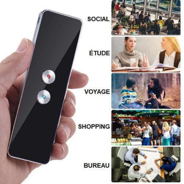 Traducteur de Langues Bidirectionnel Instantané: Appareil de Traduction Vocal Autonome pour Voyager