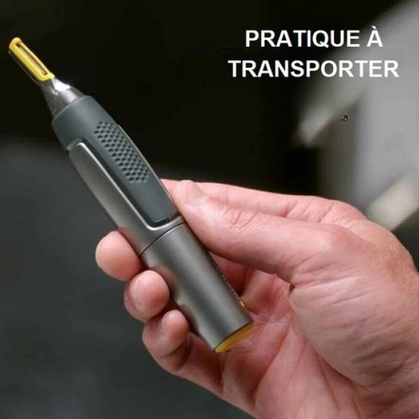 Tondeuse Nez Oreilles et Narines, Coupe Poils du Nez, Rasoir Oreille et Nez Homme Compact et Précis