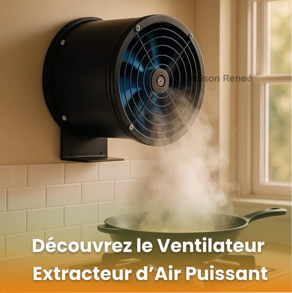 Extracteur d’air silencieux 40W pour salle de bain et ventilation efficace de cuisine