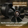 Extracteur d’air silencieux 40W pour salle de bain et ventilation efficace de cuisine