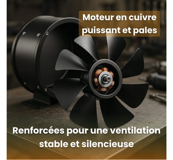 Extracteur d’air silencieux 40W pour salle de bain et ventilation efficace de cuisine