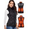 Gilet chauffant femme avec batterie – Veste thermique rechargeable pour temps froid