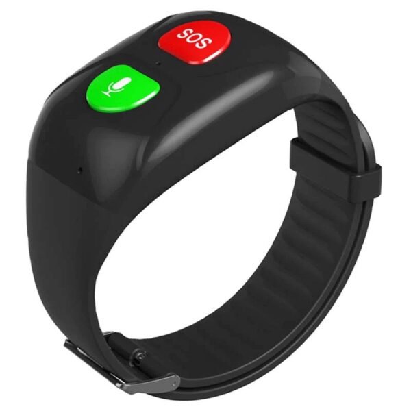 Montre GPS senior avec bouton SOS, alarme personne âgée et bracelet connecté type Alzheimer