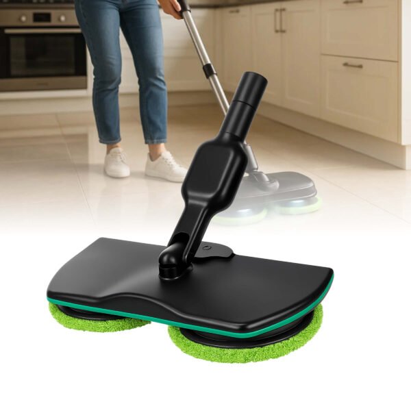 Balai électrique sans fil rechargeable avec moteur intégré pour carrelage et sols durs