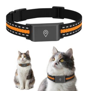 Collier GPS chat sans abonnement étanche et léger avec puce GPS chat et suivi en temps réel