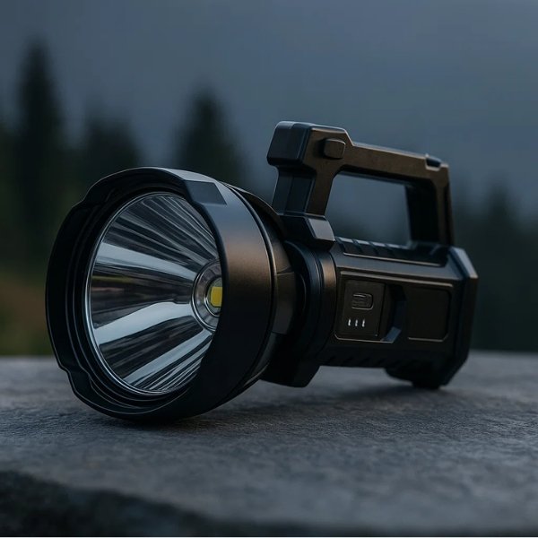 Lampe torche puissante LED rechargeable avec longue portée et lampes torches puissantes portatives