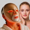 Masque visage électrique LED avec lumière rouge, soin lumineux visage anti-âge efficace