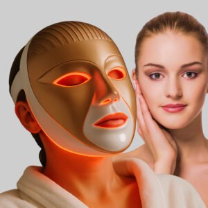 Main-image-cleopatra-mask-1.jpg Masque visage électrique LED avec lumière rouge, soin lumineux visage anti-âge efficace