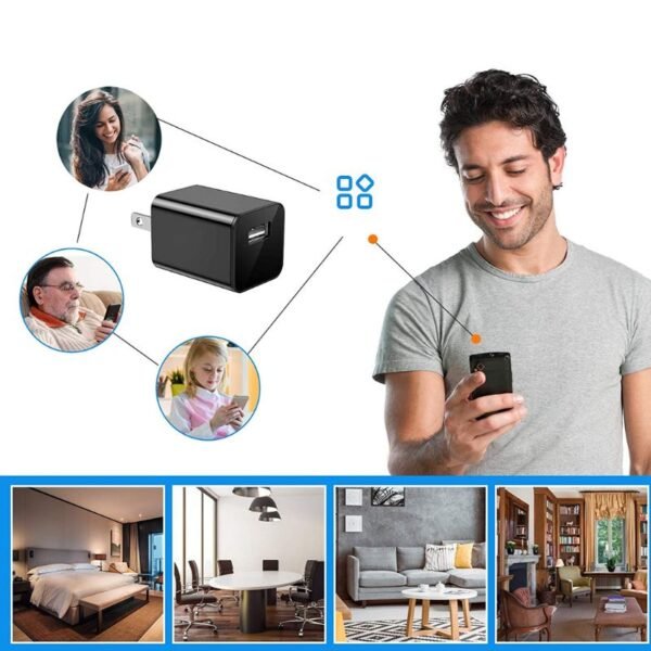 Camera Discrete Espion Prise – Petite et Dissimulee Maison – Parfaite Prise Camera Espion