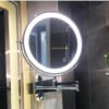 Miroir Grossissant et Lumineux pour Épilation et Maquillage, Miroir Déporté x30 avec Lampe Intégrée Salle de Bain