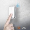 Sonnette sans fil sans pile étanche – Sonnette sans fil facile à installer type castorama pour maison