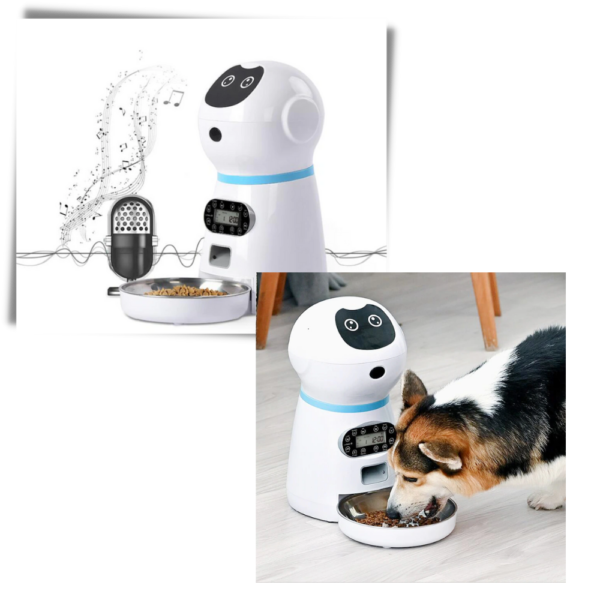 Distributeur Automatique de Nourriture pour Animaux de Compagnie avec Programmation Numérique et Réservoir de Grande Capacité pour Chats et Chiens