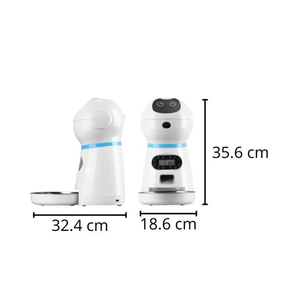 Distributeur Automatique de Nourriture pour Animaux de Compagnie avec Programmation Numérique et Réservoir de Grande Capacité pour Chats et Chiens