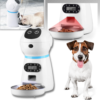 Distributeur Automatique de Nourriture pour Animaux de Compagnie avec Programmation Numérique et Réservoir de Grande Capacité pour Chats et Chiens