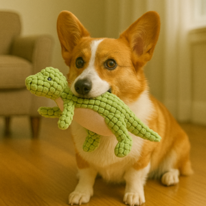 Peluche pour chien indestructible résistante, peluche pour chiens type dinosaure