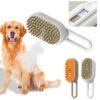 Brosse pour chien à la vapeur 2.0, idéale pour poils longs, soin efficace et démêlage en douceur