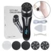 Ponceuse Électrique pour Pieds, Râpe Électrique pour Callosités et Durillons, Appareil de Soins des Pieds avec Aspiration pour Confort et Hygiène