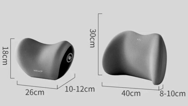 Coussin appui-tête voiture avec soutien lombaire ergonomique et oreiller de cou intégré