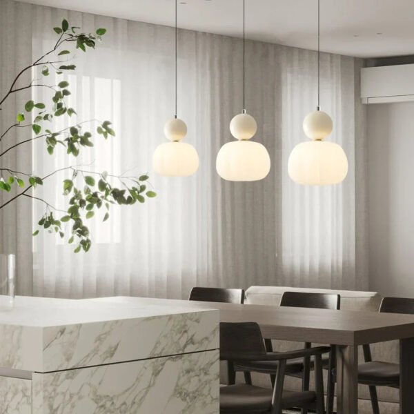 Suspension Luminaire Style Wabi Sabi – Idéale pour Salle à Manger et Couloir, Inspirée par les Tendances Modernes