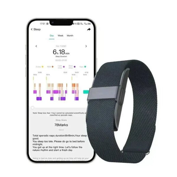 Bracelet connecté santé étanche – Bracelet santé connecté avec suivi fitness et bien-être quotidien