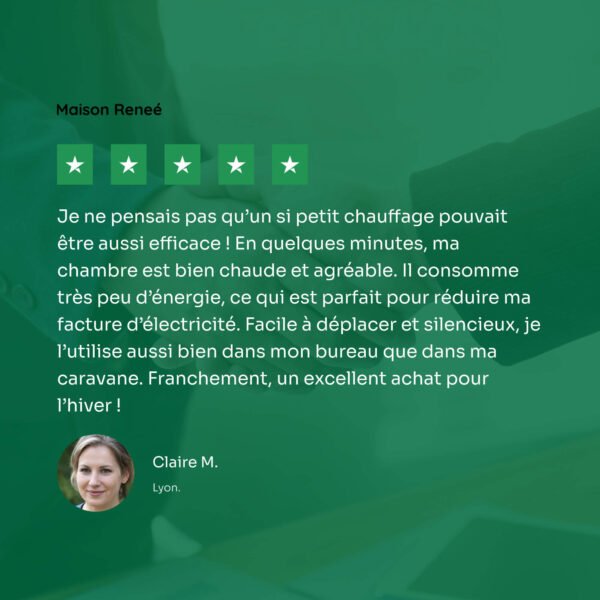 Mini chauffage électrique portable – Économie d’énergie, faible consommation