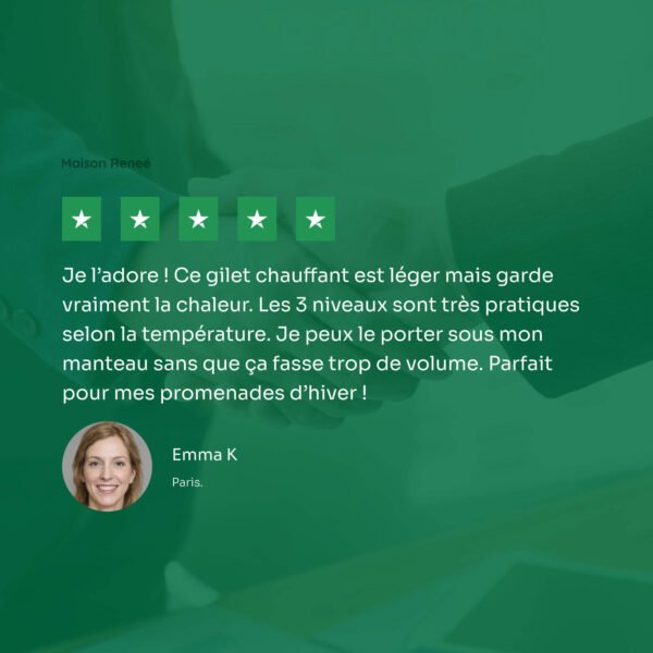 Gilet chauffant femme avec batterie – Veste thermique rechargeable pour temps froid