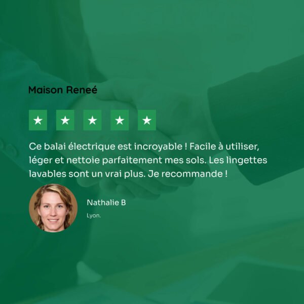 Balai électrique sans fil rechargeable avec moteur intégré pour carrelage et sols durs